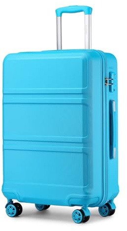 Kono 55x40x20cm Cabin Suitcase ABS+PC Hard Shell 20 Carry On Hand Luggage | Lightweight Small Case, Silent Spinner Wheel, TSA Lock,Compatible With Ryanair And easyJet For Short European City Break Trip