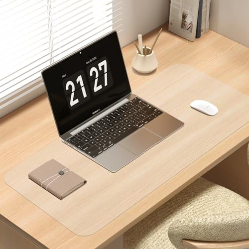 Farerkass Schreibtischunterlage, Schreibtischunterlage Transparent, Schreibtisch Unterlegmatte, Schreibtischmatte, Rutschfeste Runde Kanten Schreibunterlage für Büro und Zuhause (80x40 cm)