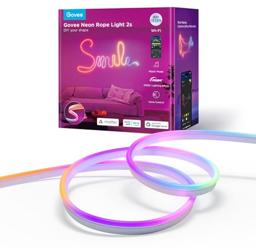 Govee - Neon Strip Light 4 Meter White Matter ready