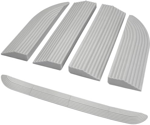 Rampa per Soglia Della Porta per Aspirapolvere Robot, Rampa per Robot Aspirapolvere, Rampa Davanzale della Porta, Rampa in Gomma Antiscivolo per Porte, per Tutti i Robot Aspirapolvere, Sedie a Rotelle