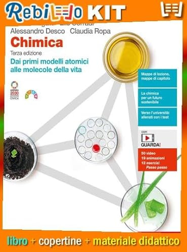 CHIMICA 3ED - VOLUME DAI PRIMI MODELLI ATOMICI ALLE MOLECOLE VITA (LDM) (9788808603067) - Libro Scolastico + Materiale Didattico