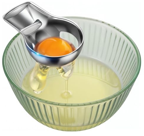 WJIAAA Egg Yolk Separator,Separator for Raw Eggs Stainless Steel Food Grade Quick White Yolk Separation Tool for Kitchen Baking Cooking