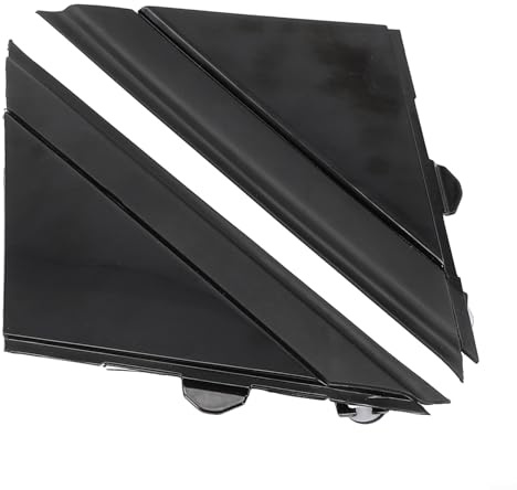 NbgrvB Modanature di copertura per bandiera a specchio nero lucido per Fiat 500 2012-2019, 2 pezzi con resistenza ad acqua, sporco, olio e sale