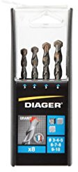 Diager, Coffret 8 Forets Granit Ø3-4-5-6-7-8-9-10