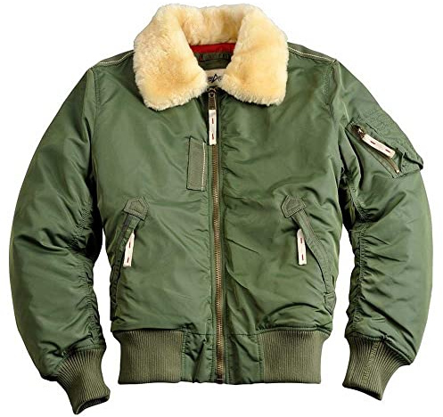 Alpha Industries Injector III Giacca Bomber da Uomo Sage-Green