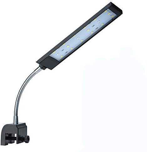 TOWEAR Fish Tank Clip-On Mini Aquarium Light with 2 Modes, 360° Adjustable Arm