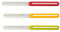 Arcos Serie B-Line - Tischmesser-Set 3 Stück | Frühstücksmesser | Spülmaschinenfest - Gezackte Klinge Edelstahl NITRUM 100 mm - Griff aus Polypropylen - Farbe Orange, Rot und Grün