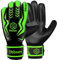 Obbsen Goalkeeper Gloves with Fingersave Football Gloves Goalkeeper with Extra Strong Grip Size 5-7 for Children Teenagers Size 8-10 for Men Women