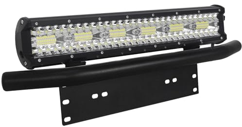 Willpower 360W Barre led 4x4, 17 Pouces Barre de LED 12v, Faisceau combiné Rampe led 4x4 pour Offroad Véhicules Voiture camions SUV ATV 4x4