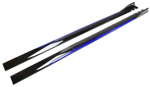 LLL6zzzK Auto Minigonne Laterali per Clio 2019 2020 2021 2022 2023 2024 2025,Auto AntiGraffio Anti Collisione Pedane Laterali Estensioni Protezione Accessori,A-Gloss Black-Blue