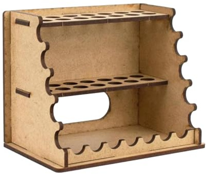 ＡＷＨＡＯ Soporte de Madera para Pinceles, Ideal para Guardar Herramientas de Modelismo Y Miniaturas.