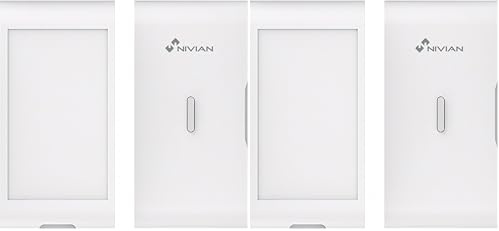 Nivian NVS-VIBRATION2 – Sensore di Vibrazione e Rottura Vetro Wireless | Rilevatore Anti-urto per Finestre, Vetrine e Oggetti | Portata 100 m | Senza Fili | Compatibile con Allarme Nivian