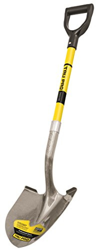 Truper 31200 Tru Pro 29-Inch Round Point Shovel with Fiberglass D-Handle