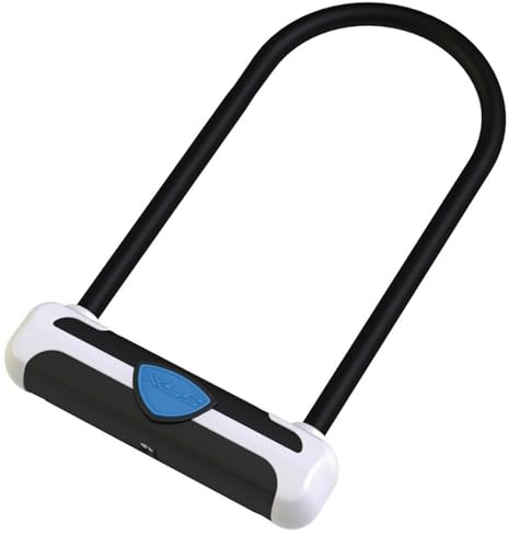 XLC Bügelschloss Sundance & Cassidy III, 115 x 292 mm, Ø 13 mm, 2502330500, Schwarz, Blau, Weiß