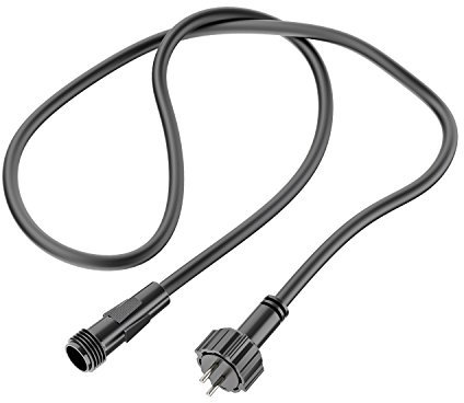 ledscom.de Câble de rallonge pour système de Connexion Nemo (IP44), 1 m, Noir