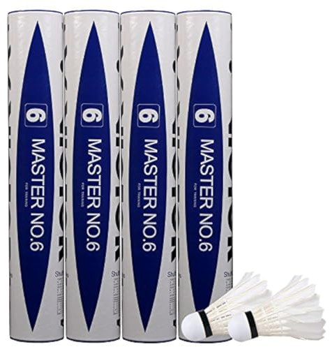 Victor Master No.6 Badminton Shuttlecock Birdy 12-Pack (Speed-77)