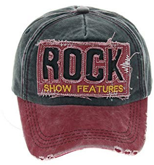 Gorra Trucker Hombre con Rejilla Transpirable Ajustable Casual, Moda Las Gorras de béisbol de Visera-Unisexo-Rock Show Features Logo