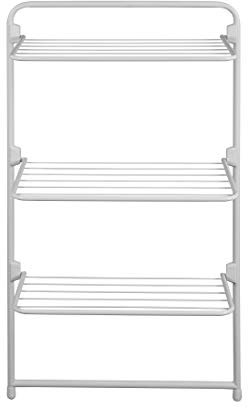 Rörets Wäscheständer Trio – 3 Nutzungsarten: Tür, Wand, Boden – Ausklappbare Ablagen – Platzsparend