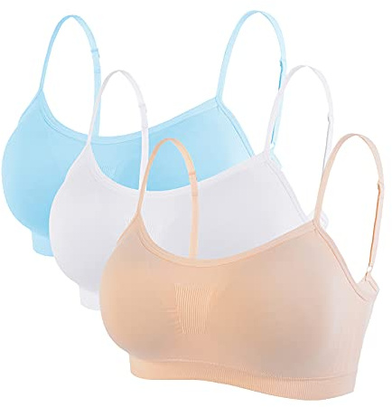 Litthing Women Sports Bra Seamless Comfort Bras Padded Ladies Tops Adjustable Strap Bralettes Vest Style Athletic Wireless Wrap Chest Crop Top for Yoga Fitness Exercise