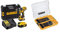 DeWalt Akku-Schlagbohrschrauber (18 V, 5 Ah, inkl. 2x Akkus, System-Schnellladegerät und Tstak-Box) DCD796P2 + 9-tlg. Holz-Fräsbohrer-Set (12-32 mm, 1/4“ Schaft) DT70751-QZ
