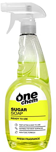 One Chem - Sugar Soap 1 x 750ml Ready to Use Spray - Cleaning Walls, Grease, Grime, Dirt and Stain Remover, Kitchen Degreaser, Versatile Cleaner