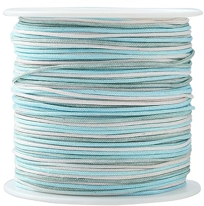 UR URLIFEHALL 49 Yards/45m x 0.8mm Nylon String Thread Chinese Knotting Cord Nylon Beading Cord for Crafting Macrame Jewellery Making