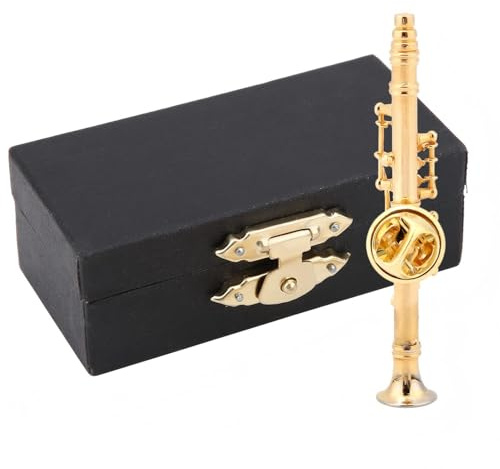 Broche De Clarinette Plaquée Or, Broche De Clarinette, Broche D'instrument, Broche D'instrument De Clarinette, épingle à Revers D'instrument En Laiton, Accessoires D'instrument, Broche Avec Boîte Cade