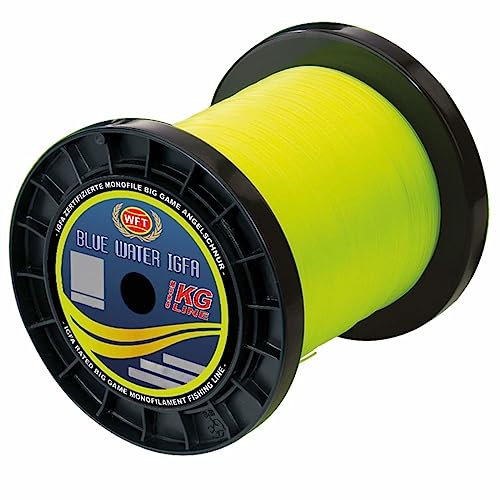 WFT IGFA 12lbs 6kg Lime 0,32mm - 600m Angelschnur, Monofilschnur, Schnur zum Meeresangeln