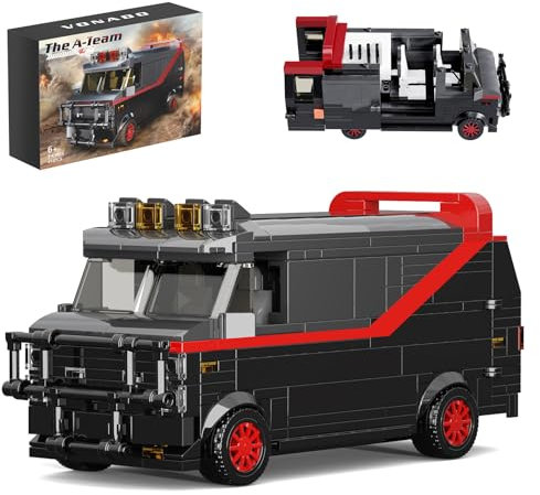 ZIQILIGHTING The Van Bauspielzeug – Auto Sammelset, Klemmbausteine für Kinder ab 6 Jahren Und Erwachsene für POP Filmfans (454 Stück)