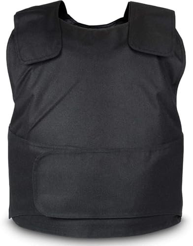 CICCB-DAMOY Stab Proof Weste Wolfram Hochstahl Stichschutzweste mit Metallgewebe，Polizei,Security,Wachschutz Ci (schwarz-1, Freie Größe)