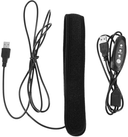 CONGARTENO Calentador de Lentes USB para Cámara DSLR Accesorios Fotográficos Ajustable para Fotografía al Aire Libre 3 Velocidades Color Negro