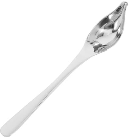 Balacoo cucchiaio da salsa in acciaio inossidabile Cucchiaio decorativo cucinare cucchiai cucchiaio ausiliario cucchiaio a filo acciaio inossidabile 304 Silver