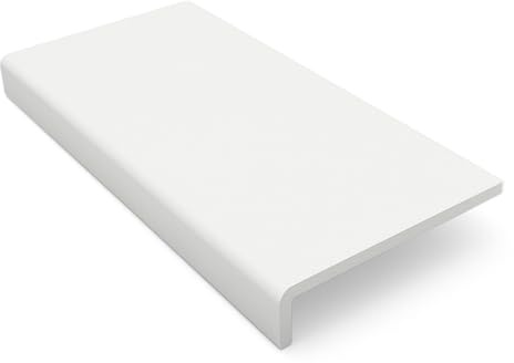 225mm Wide x 1.5m Long Windows4You uPVC Capping Board White incl. End Caps – Fascia, Roofline & Soffit Cover Trim – Low-Maintenance PVC – 1 Pack