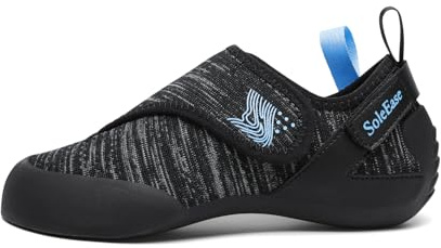 SoleEase Climbing Shoes for Men Women Slip-Resistant Lightweight Bouldering Shoes with Breathable Upper(904Black,40)