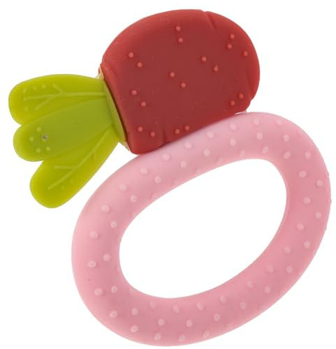 VICASKY Teething Sticks and Gels for Boys and Girls Silicone Teething Toy Carrot Designed Educational Molar Teether for Relief