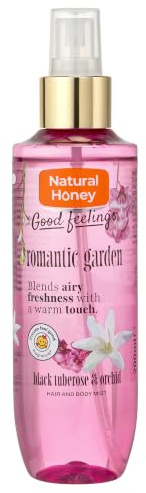 Natural Honey Good Feelings Body Mist Romantic Garden 200ml | Spray corporal y capilar floral, perfume ligero mujer
