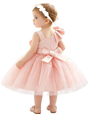 Yihuimin Baby flicka klänning för bröllopsgäster klänningar balklänning prinsessklänning D blommor elegant festlig festklänning festival