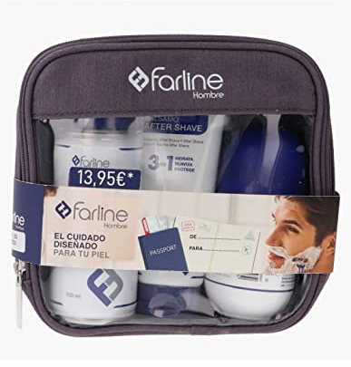 Farline Neceser hombre espuma afeitar 100ml + after shave 75 ml + desodorante 50 ml