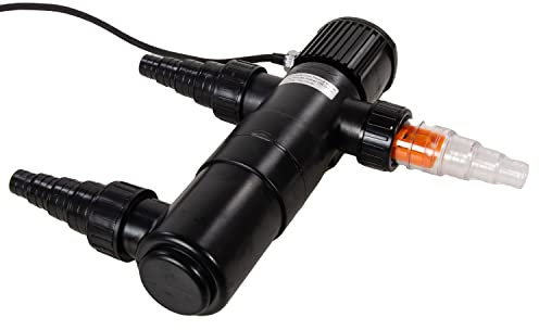 Aquaforte Guv-211 Uv-C, max. Teich 12 m³, max. Durchfluss 1,7 m³Stunde, 11 Watt, Gehäuse mit Quick Lock Anschluss, Ausgestattet mit 3 Anschlüssen: 3 Schlauchnippel 20253240 mm Und Uv-Schauglas