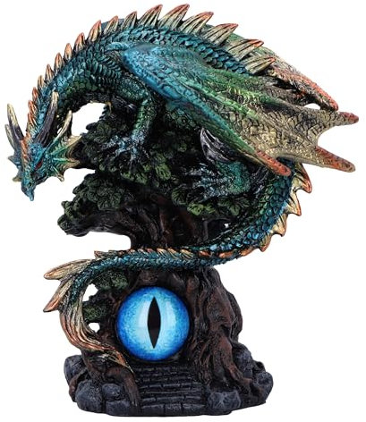 Nemesis Now Forest Seer 16 cm, Resina, Azul, Figura de dragón, Adorno de dragón Azul, artículos de Regalo coleccionables de dragón, Fundido en la Mejor Resina, Pintado a Mano por Expertos, U6697A24