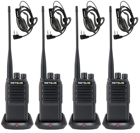 Retevis RB669 Freenet PMR446 Funkgerät, Funkgeräte Set RT24V 2.0, 16 Kanäle und 6 Freenet Kanäle, Deutsches Sprachsystem, VOX, Großer Reichweite Walkie Talkie für im Freien(2 Paar, Schwarz)