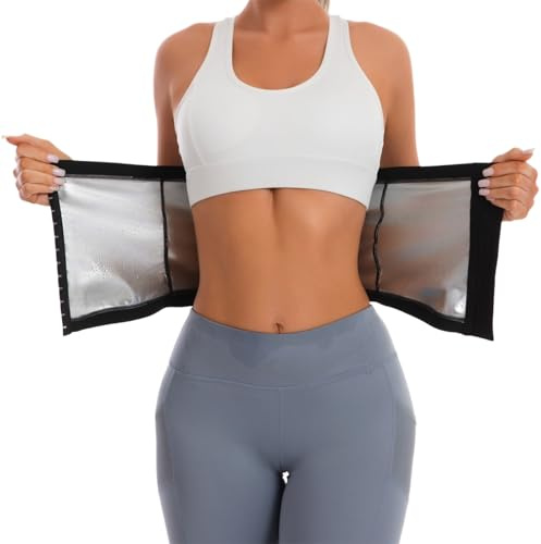 Dokelovy Sauna Suit Waist Trainer Band for Women Girls, Adjustable Waist Cincher Slimming Waist Trimmer for Lower Belly Fat