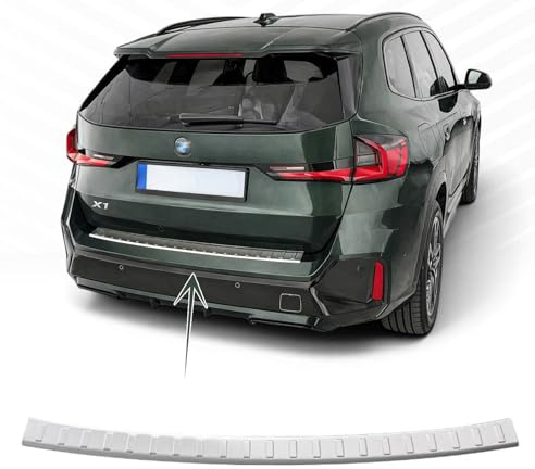 Protezione paraurti posteriore compatibile con BMW X1 iX1 | U11 | Dal 2022+ in acciaio inox opaco protezione per bordo bagagliaio di carico
