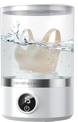 ZHUMCCY Lavatrice Per Il Lavaggio Della Biancheria Intima, Lavatrice Portatile Mini Con Pulizia Profonda E Silenziosa Da Viaggio 1,7L, Per Casa E Viaggio Per Reggiseno E, Per Casa