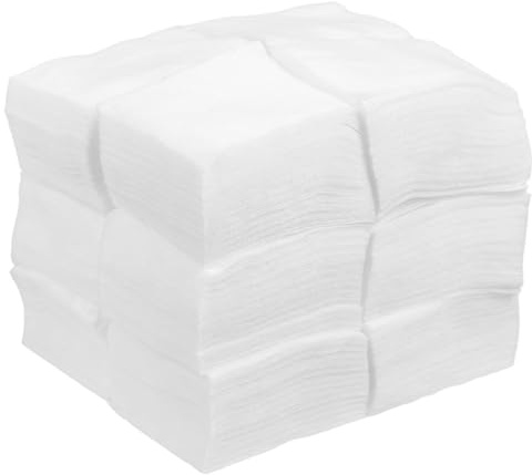 AUTSUPPL 1200 Stück Fusselfreie Gesichtspads aus Vliesstoff für Professionelle Salonanwendung Geeignet zur Make Up Entfernung und Sanften Gesichtsreinigung