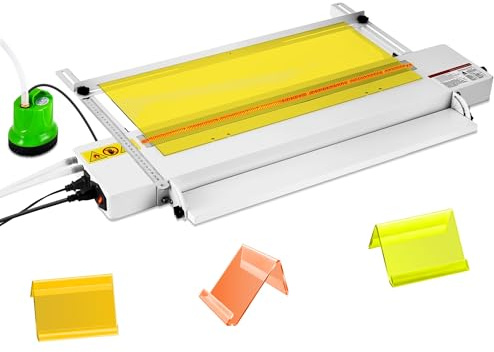 Akryl-PVC-plastbockmaskin med 0-85 ℃ värmare för böjning 1 mm-6 mm ark, justerbar för gör-det-själv-projekt och hantverk, 120 cm längd