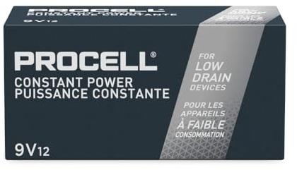 : Duracell PC1604BKD Procell Alkaline Batteries, 9V (Pack of 12) – style and color may vary