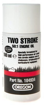 Oregon 104934 2-Stroke One Shot (50:1) Semi Synthetic Chainsaw Engine Oil - 100ML