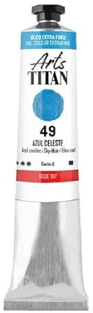 Ölfarbe, Himmelblau, Titan, extrafein 6 - 20 ml, Nr. 49