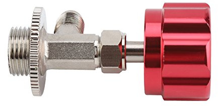 Kylmedelsöppnare, Keenso R-134A Auto kylmedelsöppnare Munstycksventil Flasköppnare M14 1/4 för luftkonditionering 1/4 SAE R134a gränssnittsgänga
